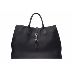 Gucci Jackie Tote Bag Black Leather